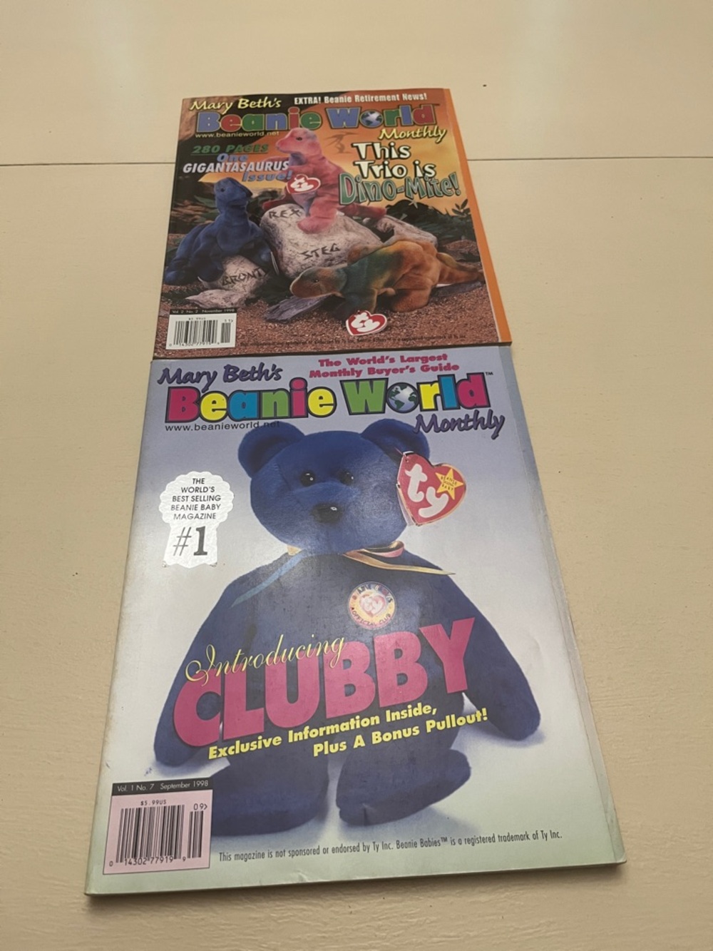 - Clubby Blue Collectible Issue and This Trio is Dino-Mite